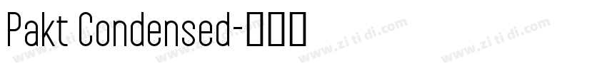 Pakt Condensed字体转换